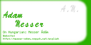 adam messer business card